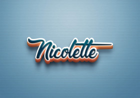 Cursive Name DP: Nicolette