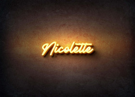 Glow Name Profile Picture for Nicolette