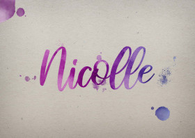 Nicolle Watercolor Name DP