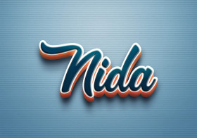 Cursive Name DP: Nida