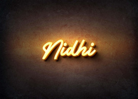 Glow Name Profile Picture for Nidhi