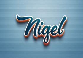 Cursive Name DP: Nigel