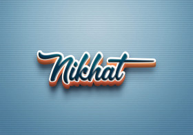 Cursive Name DP: Nikhat