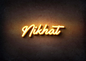 Glow Name Profile Picture for Nikhat
