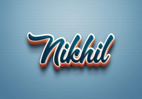 Cursive Name DP: Nikhil