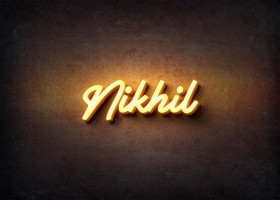Glow Name Profile Picture for Nikhil