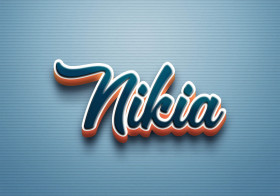 Cursive Name DP: Nikia