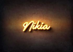 Glow Name Profile Picture for Nikia