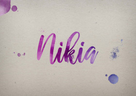 Nikia Watercolor Name DP
