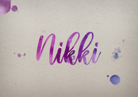 Nikki Watercolor Name DP