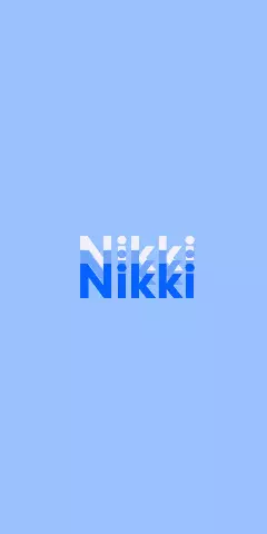 Name DP: Nikki