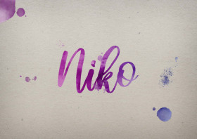Niko Watercolor Name DP