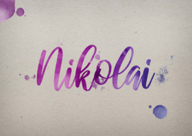 Nikolai Watercolor Name DP