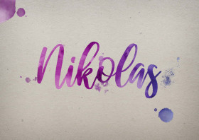 Nikolas Watercolor Name DP
