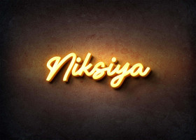 Glow Name Profile Picture for Niksiya
