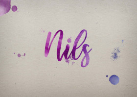 Nils Watercolor Name DP