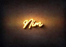 Glow Name Profile Picture for Nim