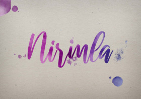 Nirmla Watercolor Name DP