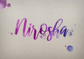 Nirosha Watercolor Name DP