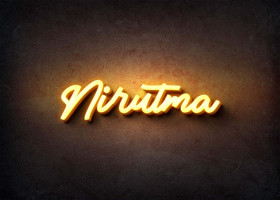 Glow Name Profile Picture for Nirutma