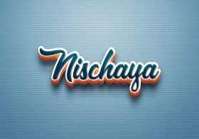 Cursive Name DP: Nischaya