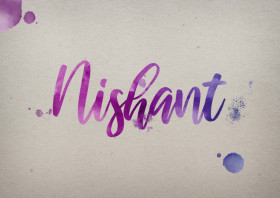 Nishant Watercolor Name DP
