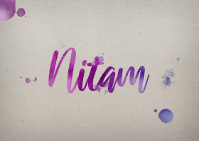 Nitam Watercolor Name DP