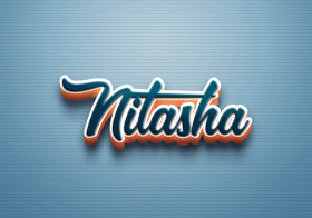 Cursive Name DP: Nitasha