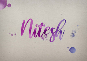 Nitesh Watercolor Name DP