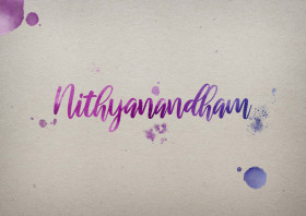 Nithyanandham Watercolor Name DP