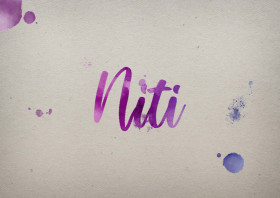 Niti Watercolor Name DP