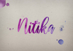 Nitika Watercolor Name DP