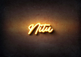 Glow Name Profile Picture for Nitu