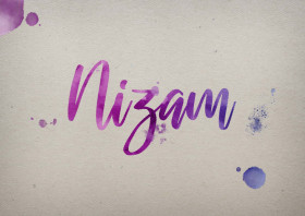 Nizam Watercolor Name DP