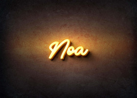 Glow Name Profile Picture for Noa