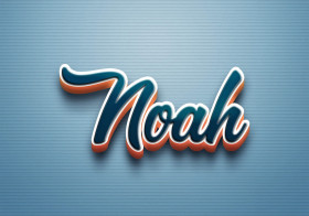 Cursive Name DP: Noah