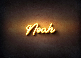 Glow Name Profile Picture for Noah