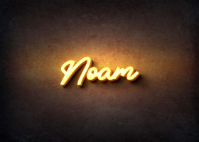 Glow Name Profile Picture for Noam