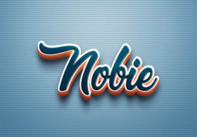Cursive Name DP: Nobie