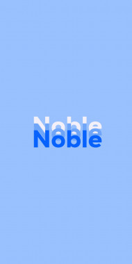 Name DP: Noble