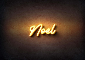 Glow Name Profile Picture for Noel