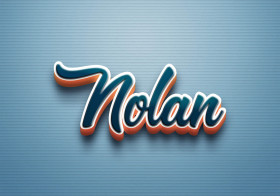 Cursive Name DP: Nolan