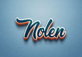 Cursive Name DP: Nolen