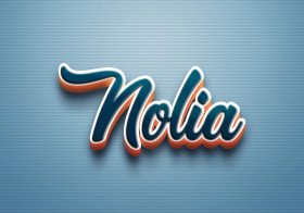 Cursive Name DP: Nolia