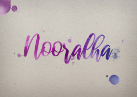Nooralha Watercolor Name DP