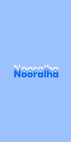 Name DP: Nooralha