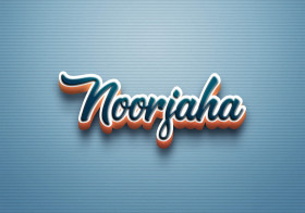 Cursive Name DP: Noorjaha