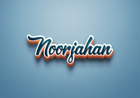 Cursive Name DP: Noorjahan