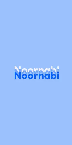 Name DP: Noornabi