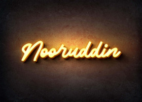 Glow Name Profile Picture for Nooruddin